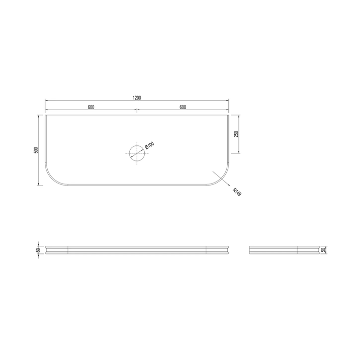 600-1800*490*550mm Otti Havana Sable Walnut Fluted Curve Wall Hung Vanity