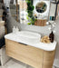 1200*460*450mm OTTI Bondi Natural Oak Cabinet Only and Stone Top Bathroom Wall Hung Vanity - HD reno
