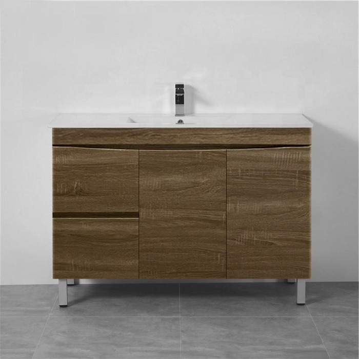 750-1500*450*820mm ABS Forest Timber DV Series Dark Oak MDF Curved Edges Wall Hung/Freestanding Vanity