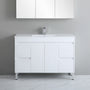 900-1800*460mm Bathroom Vanity Standard PVC Gloss White Freestanding With Legs Vanity - HD reno