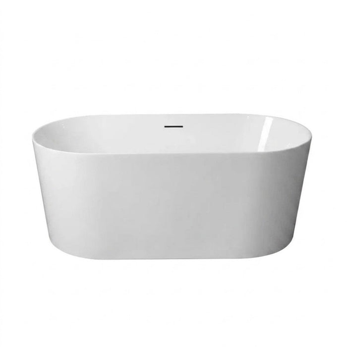 1200/1300/1400/1500/1600/1700mm Mercio ISEO Gloss White Oval Freestanding Bathtub