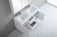 900-1800*460mm Bathroom Vanity Standard PVC Gloss White Freestanding With Kickboard Vanity