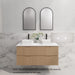 600-1800*450*550mm Bali American Oak MR Melamined Board Panel With PVC Coating Fluted Wall Hung Vanity - HD reno