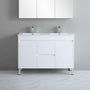 900-1800*460mm Bathroom Vanity Standard PVC Gloss White Freestanding With Kickboard Vanity
