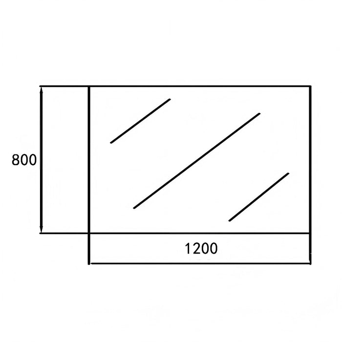 450-1500mm Sunny Beveled Edge Frameless Glass Rectangle Copper Free Mirror With Safety Firm