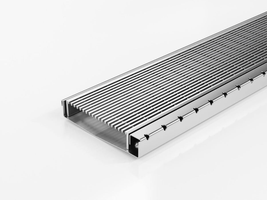 Shower Screen Support drainage system with Architectural (AR) grate style
