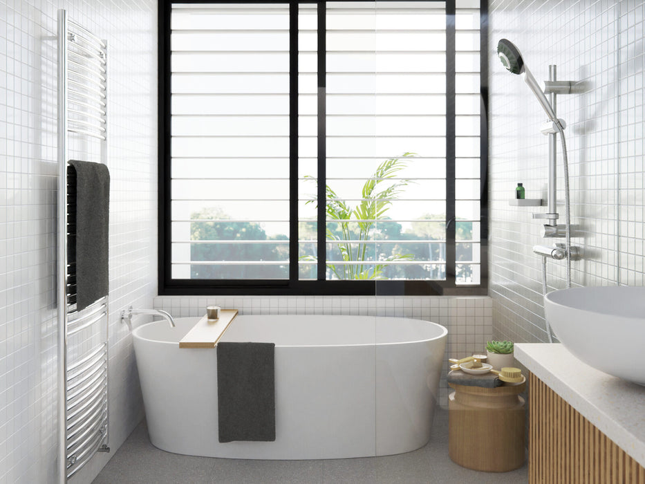Shower Screen Support modular drainage kit with standard (1.5mm thickness) Tile Insert (Ti) grate style