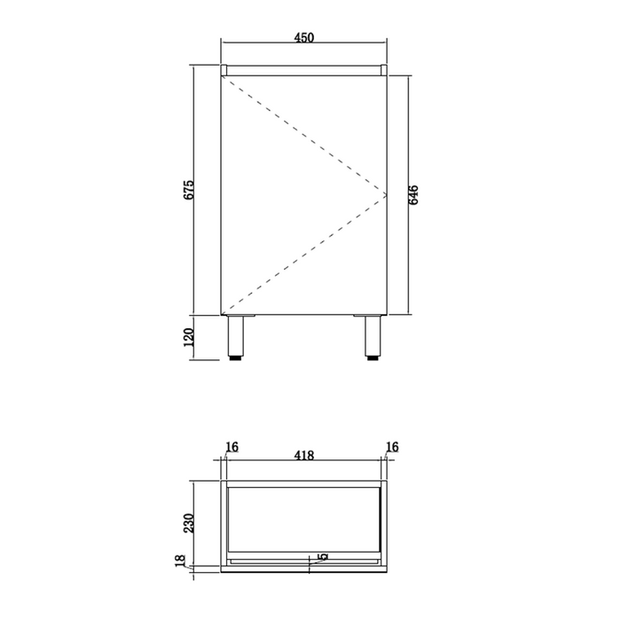 450*250*850mm Forest Timber Light Oak MDF Mini Freestanding Vanity With Poly Marble Top