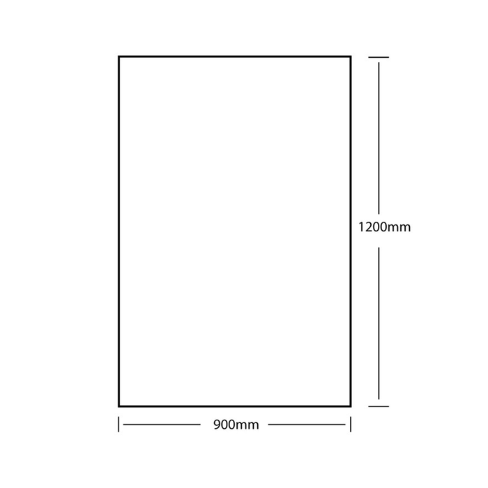 600-1500mm ABS Pencil Edge Copper-Free Rectangle Square Wall Mounted Mirror Only