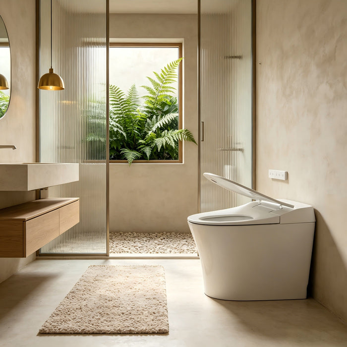 684*403*470mm Lafeme Neovanta White Cisternless Wall Faced Smart Toilet