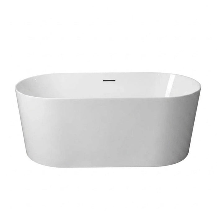 1200/1300/1400/1500/1600/1700mm Mercio ISEO Gloss White Oval Freestanding Bathtub