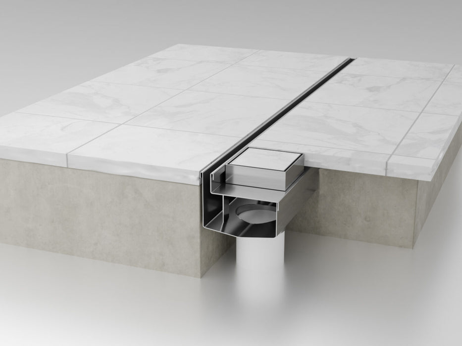 Single slot landscape drainage system
