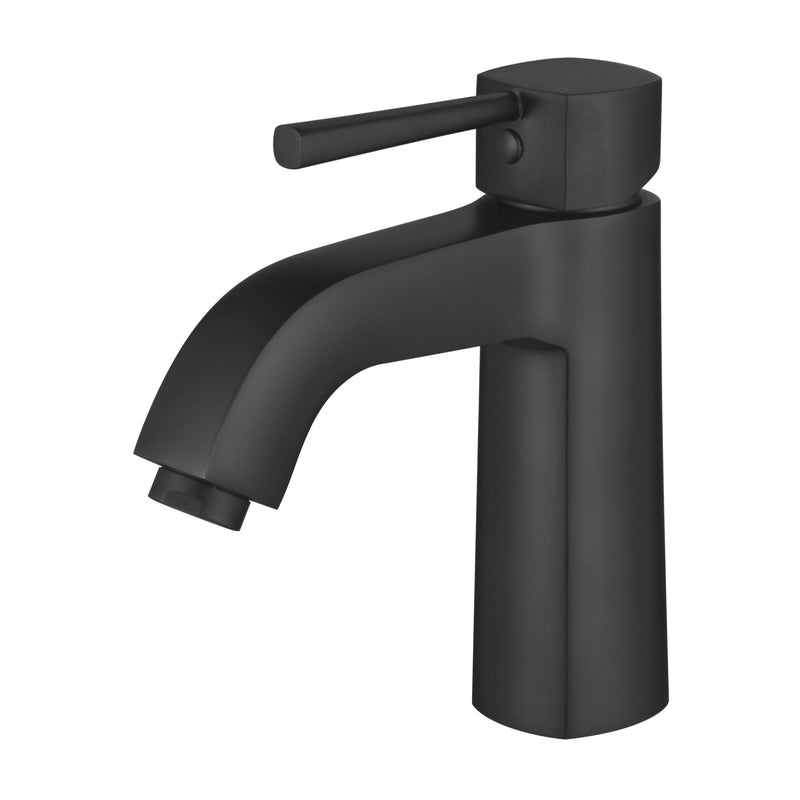 Modernnational Helena Matt Black Solid Brass Basin Mixer