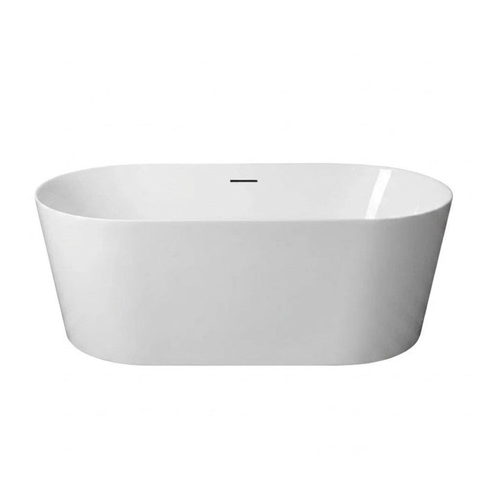 1200/1300/1400/1500/1600/1700mm Mercio ISEO Gloss White Oval Freestanding Bathtub