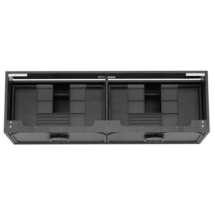 600-1800*460*550mm OTTI Laguna Mark Il Black Oak High Moisture Resistant Plywood Wall Hung Vanity