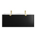 600-1500*460*550mm OTTI Marlo Matt Black Bathroom Wall Hung Vanity