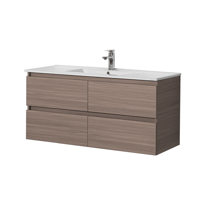 600-1500*460*560mm Poseidon Stella Oak PVC Bathroom Wall Hung Vanity
