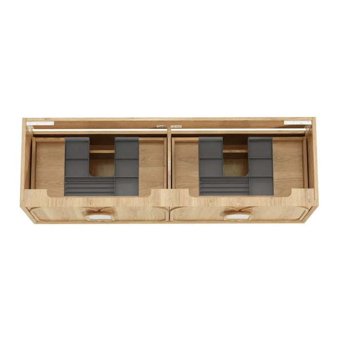 600-1800*460*550mm OTTI Laguna Mark Il Natural Woodland Oak High Moisture Resistant Plywood Wall Hung Vanity