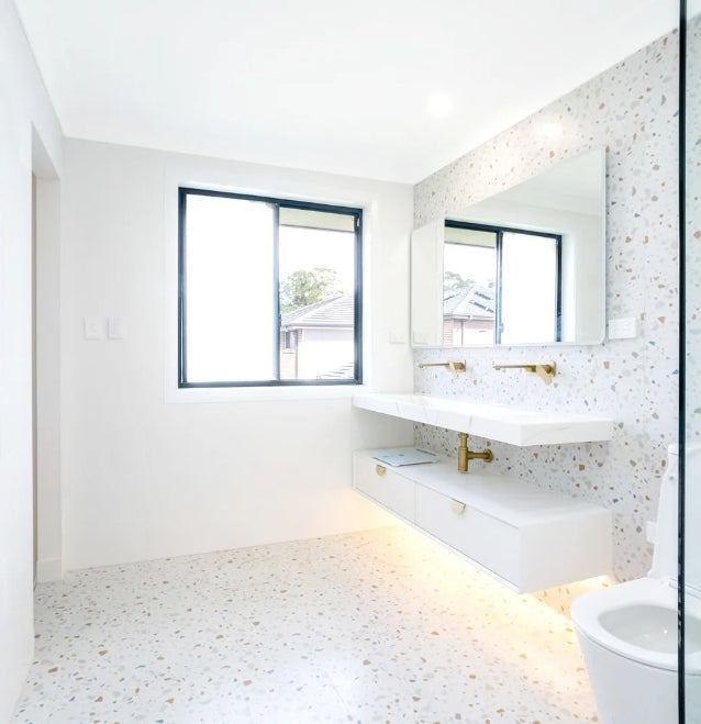 600-1500*460*250mm Moonlight Bathroom Polyurethane White Satin Moisture Resistant Plywood Hung Cabinet Only Wall Hung Vanity