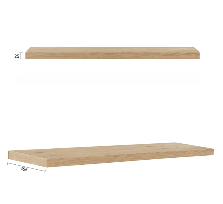600-1500*460*550mm Byron Natural Oak Bathroom Freestanding Vanity With Legs - Cabinet Only and Ceramic / Stone Top