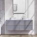 600-1500*460*560mm Matt Grey Bathroom Vanity Wall Hung Cabinet Only and Ceramic/Stone Top Available