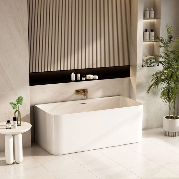 1500/1700*800*580mm Mercio Bullion Ultra-Thin Back-to-Wall Bathtub