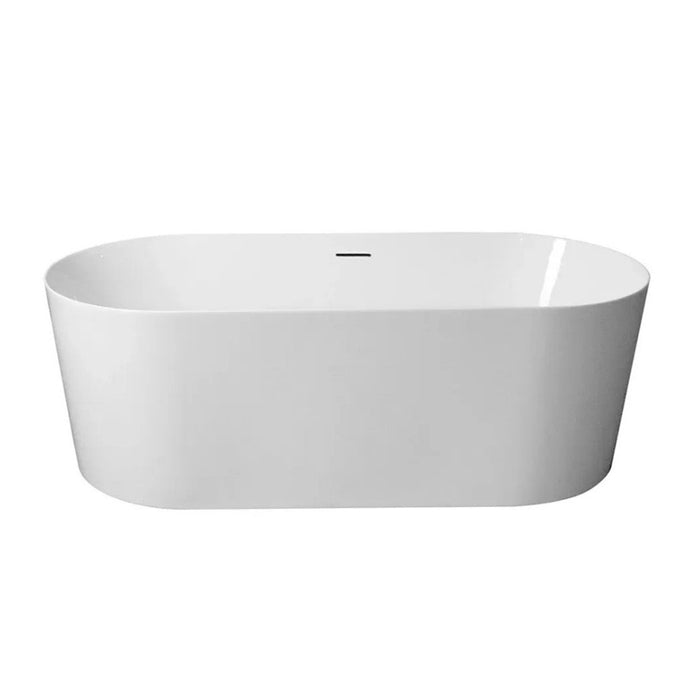 1200/1300/1400/1500/1600/1700mm Mercio ISEO Gloss White Oval Freestanding Bathtub