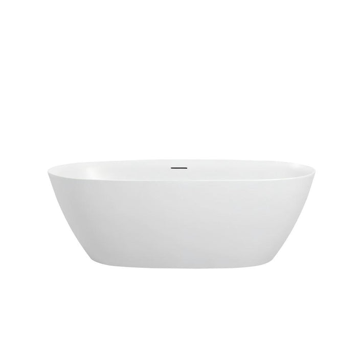 1500/1700*800*580mm Mercio Pilato White Oval Freestanding Bathtub