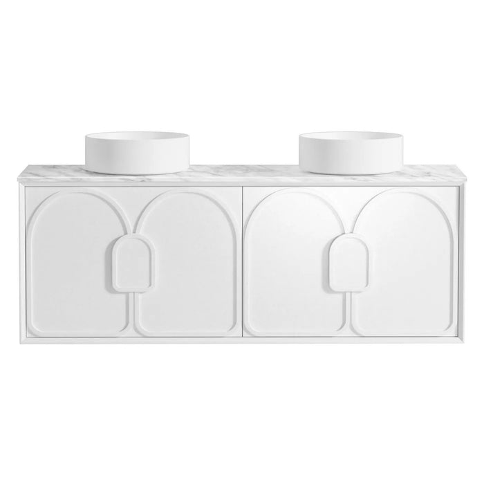 600-1800*460*550mm OTTI Laguna Mark Il Matt White High Moisture Resistant Plywood Wall Hung Vanity