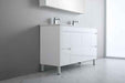 900-1800*460mm Bathroom Vanity Standard PVC Gloss White Freestanding With Kickboard Vanity