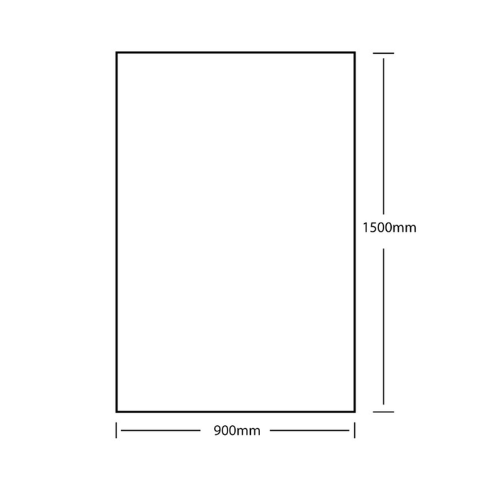 600-1500mm ABS Pencil Edge Copper-Free Rectangle Square Wall Mounted Mirror Only