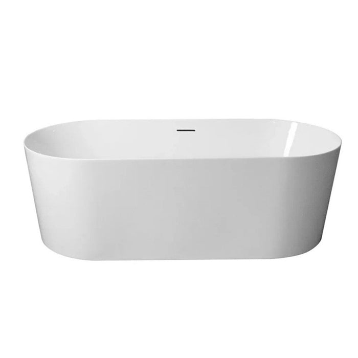 1200/1300/1400/1500/1600/1700mm Mercio ISEO Gloss White Oval Freestanding Bathtub