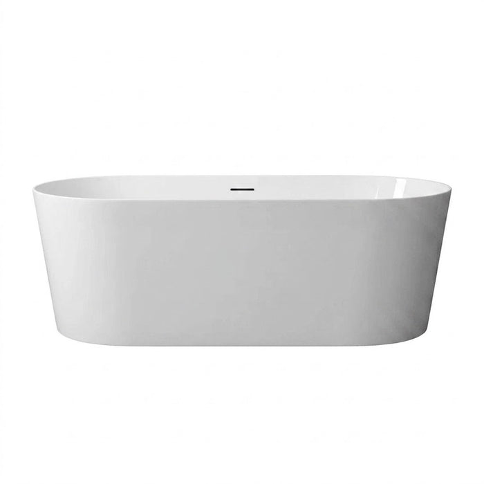 1200/1300/1400/1500/1600/1700mm Mercio ISEO Gloss White Oval Freestanding Bathtub
