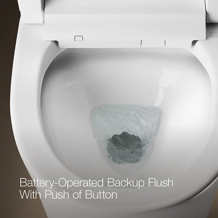 675mm Kohler Veil One-piece Compact Elongated Wall Faced Smart Toilet