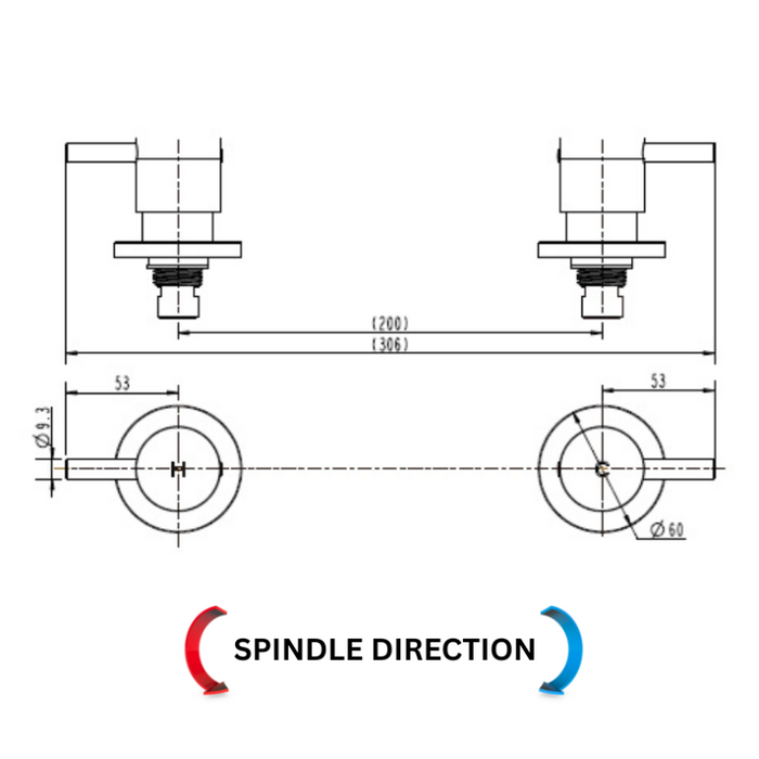 Modernnational 1/4 Turn Round Wall Top Assemblies