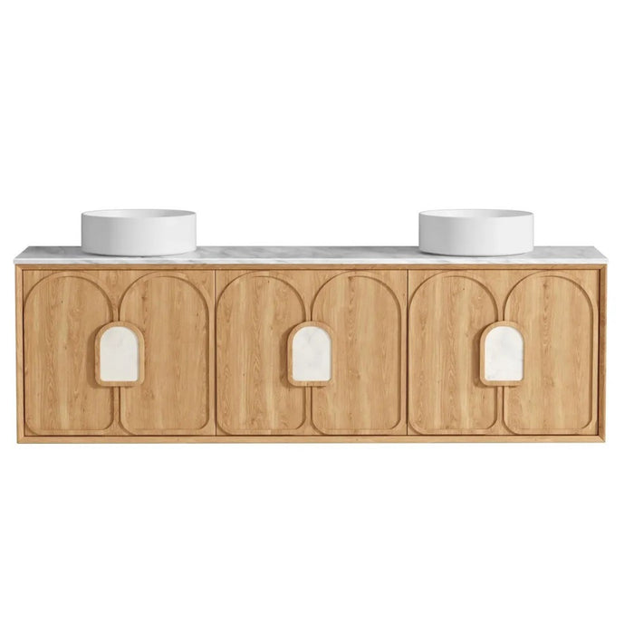 600-1800*460*550mm OTTI Laguna Mark Il Natural Woodland Oak High Moisture Resistant Plywood Wall Hung Vanity