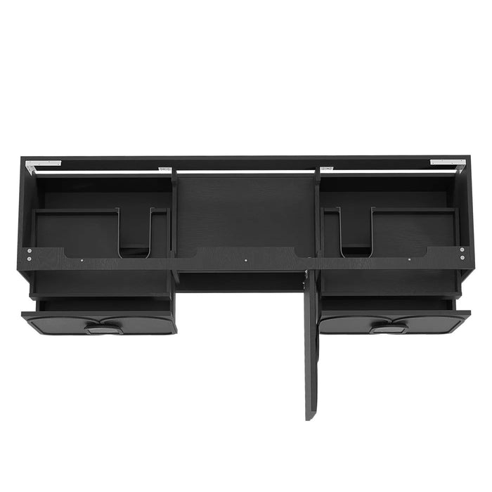 600-1800*460*550mm OTTI Laguna Mark Il Black Oak High Moisture Resistant Plywood Wall Hung Vanity