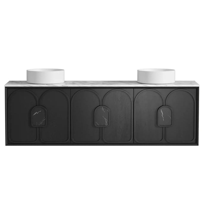 600-1800*460*550mm OTTI Laguna Mark Il Black Oak High Moisture Resistant Plywood Wall Hung Vanity