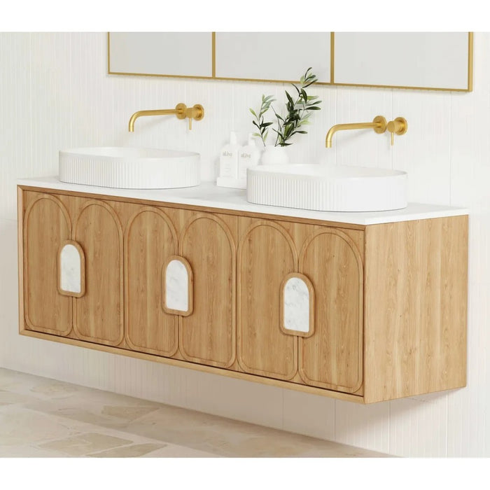 600-1800*460*550mm OTTI Laguna Mark Il Natural Woodland Oak High Moisture Resistant Plywood Wall Hung Vanity