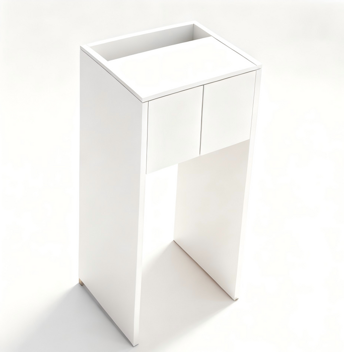 800-1000*600*2200mm White Fridge Cabinet with 2 side panel