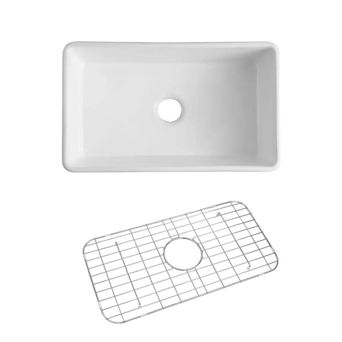 765*460*255mm Otti Boston Butler White Ceramic Kitchen Sink