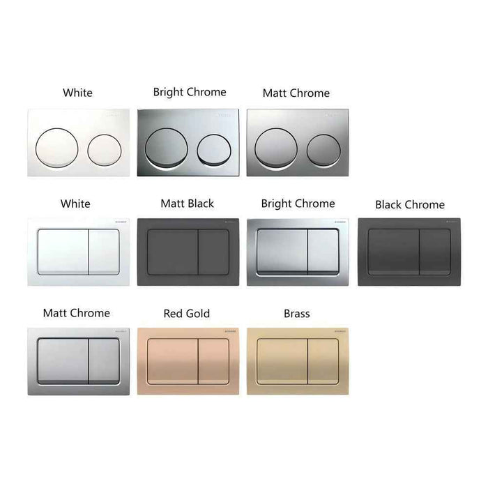 570*360*410mm Mercio Norton99 Gloss White Mercio Quiet Wall-Faced Floor Toilet & Geberit Alpha Cistern & Button