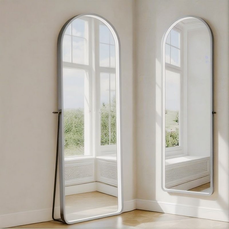 500*1600mm Mercio Saga Arch Frame Freestanding & Wall Mounted Full-length LED Mirror