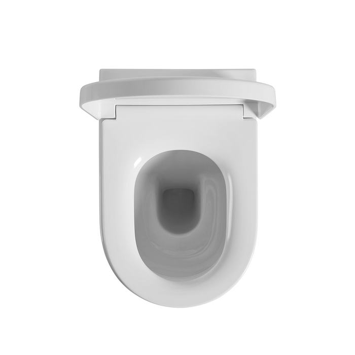 595*360*410mm Poseidon Avery Gloss White Box Rim Wall Faced Floor Pan