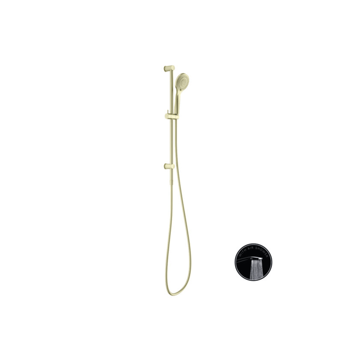 Nero Opal Brass Brushed Nickel/Brushed Gold On Bracket With Air Shower Rail Showers