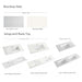 600-1500mm ABS Miami Matt White Shaker Plywood Freestanding(on Kickboard) Vanity Cabinet - HD reno