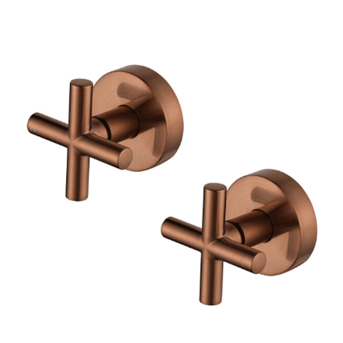 Modernnational Ryker Chrome/Matt Black/Brushed Bronze/Gun Metal/Brushed Nickel/Champagne Solid Brass 1/4 Turn Wall Stop Assemblies