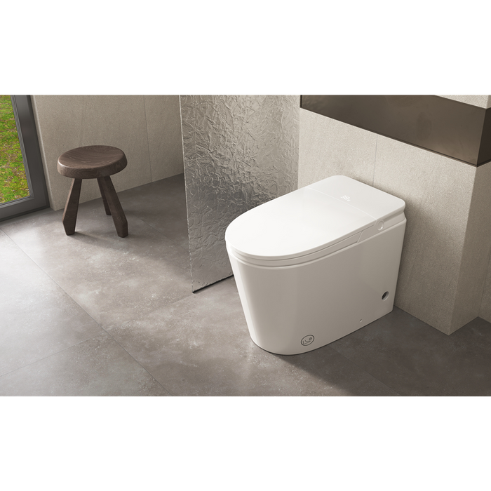 396*686*490mm Sunny Round Cistern-Integrated NightLight Antibacterial Remote Control Smart Toilet