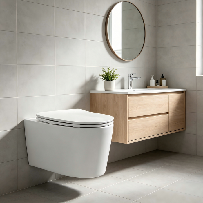 560*370*400mm Kohler Grande White Rimless Wall Hung Pan