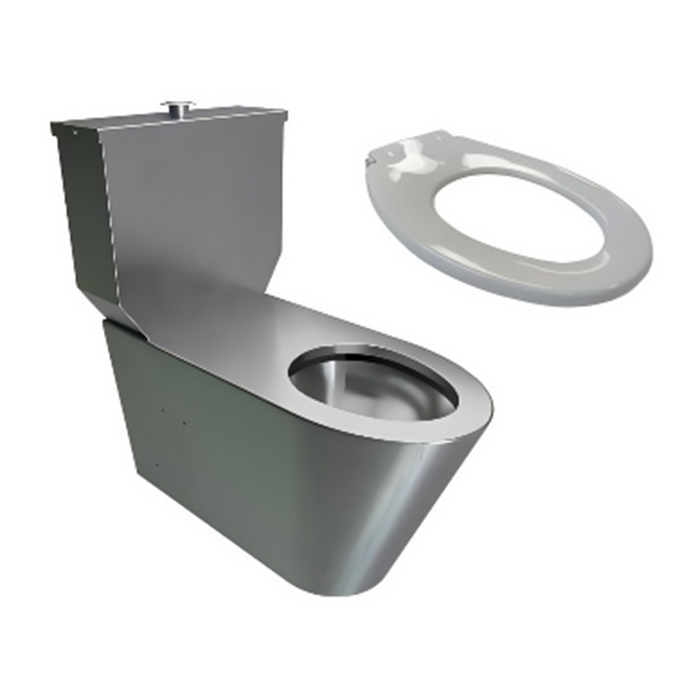 Close Coupled Wall Faced Disabled Toilet Suite With Toilet Seat